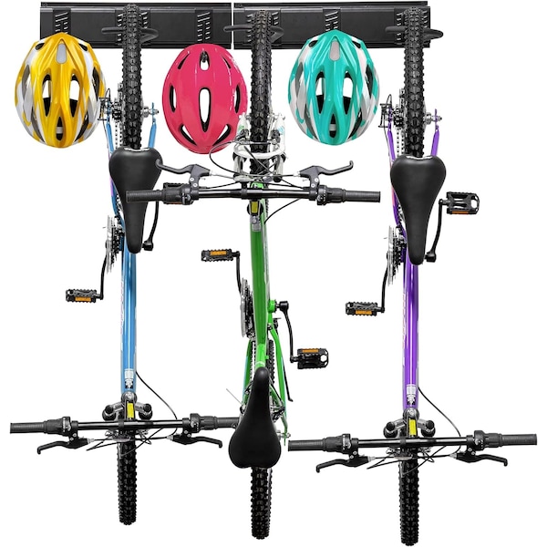 Raxgo Garage Bike Rack Wall Mount Bicycle Storage Hanger with 3 Adjustable Hooks RAXWBR3 - main